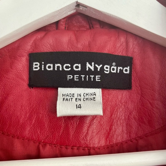 *GENUINE LEATHER* Bianca Nygard Jacket - Picture 4 of 5